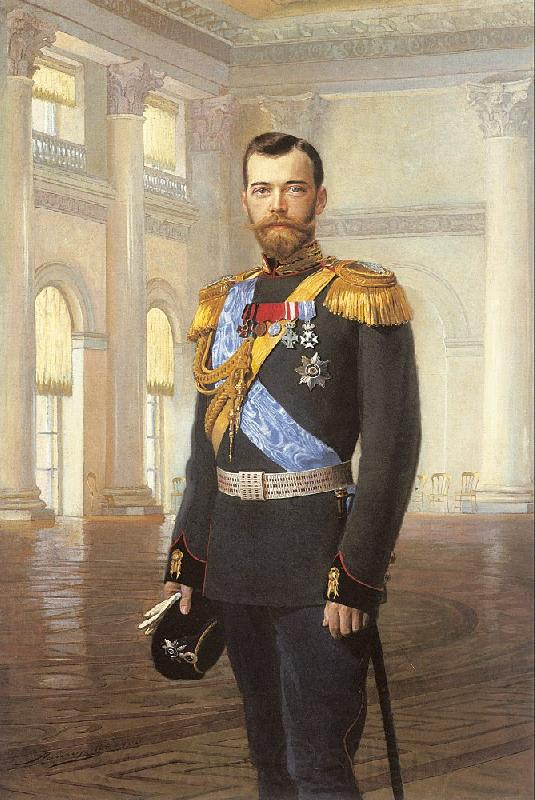 Lipgart, Earnest Emperor Nicholas II Norge oil painting art